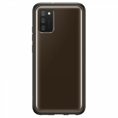 Samsung Galaxy A02s soft clear cover gyári hátlapvédő telefontok, Fekete