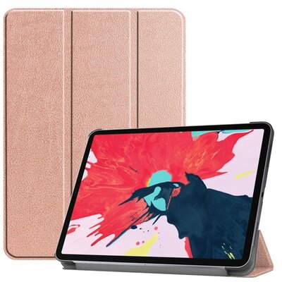 Tablet védőtok álló, bőr hatású (aktív flip, oldalra nyíló, asztali tartó funkció), Rosegold [Apple IPAD Pro 11 (2018), Apple IPAD Pro 11 (2020), Apple IPAD Air 2020 (Air 4)]