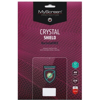 MYSCREEN CRYSTAL BacteriaFREE kijelzővédő fólia (antibakteriális, 3H, NEM íves), Átlátszó [Huawei Mediapad T5 10 LTE, Huawei Mediapad T5 10 WIFI]