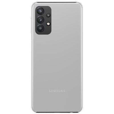 Műanyag hátlapvédő telefontok (gumírozott), Átlátszó [Samsung Galaxy A32 5G (SM-A326)]