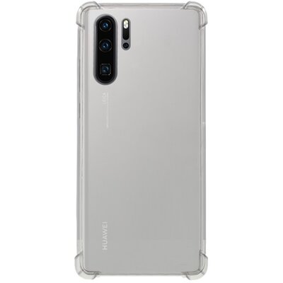 Szilikon hátlapvédő telefontok (közepesen ütésálló, légpárnás sarok), Átlátszó [Huawei P30 Pro]