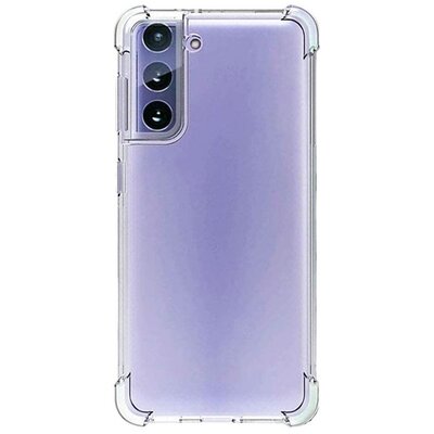 Szilikon hátlapvédő telefontok (közepesen ütésálló, légpárnás sarok), Átlátszó [Samsung Galaxy S21 FE (SM-G990)]