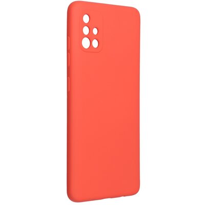 Forcell Silicone Lite matt felületű szilikon hátlapvédő telefontok - Samsung Galaxy A52 / A52 5G, Rózsaszín