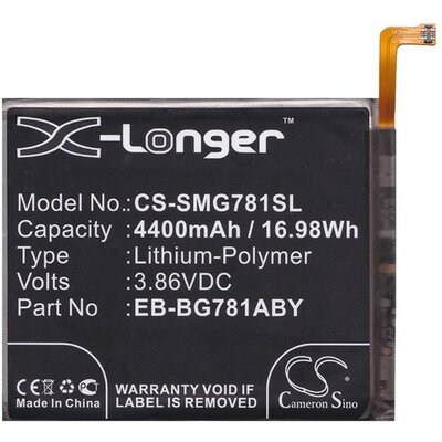 CAMERON SINO utángyártott akkumulátor 4400 mAh LI-Polymer (EB-BG781ABE, EB-BG781ABU, EB-BG781A kompatibilis) [Samsung Galaxy S20 FE (SM-G780)]