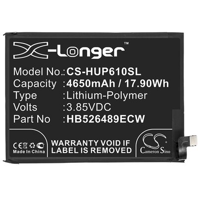 CAMERON SINO utángyártott akkumulátor 4650 mAh LI-Polymer (HB526489ECW kompatibilis) [Huawei Y6p]