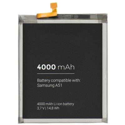 Utángyártott akkumulátor 4000 mAh LI-ION (EB-BA515ABY kompatibilis) [Samsung Galaxy A51 5G (SM-A516F), Samsung Galaxy A51 (SM-A515F)]