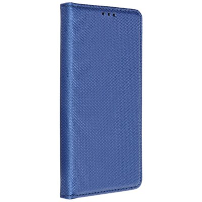 Smart flip telefontok, mágneses flip zár, oldalra nyíló, bőr hatású - Xiaomi Redmi NOTE 10 5G / POCO M3 PRO / POCO M3 PRO 5G, Tengerkék