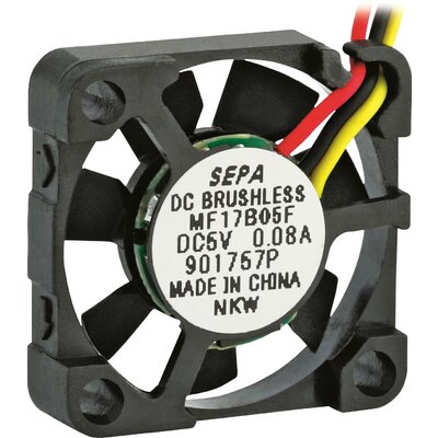 SEPA MF17B05FSE Axiális ventilátor 5 V/DC 1.1 m³/óra (H x Sz x Ma) 17 x 17 x 4.5 mm