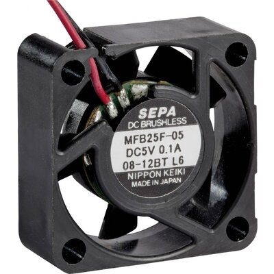 SEPA MFB25F05 Axiális ventilátor 5 V/DC 4.2 m³/óra (H x Sz x Ma) 25 x 25 x 10 mm