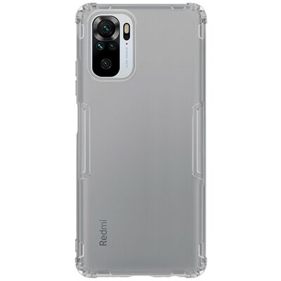 Nillkin Nature szilikon hátlapvédő telefontok (közepesen ütésálló, légpárnás sarok, 0.6 mm, ultravékony), Szürke [Xiaomi Redmi Note 10 4G (Note 10s)]