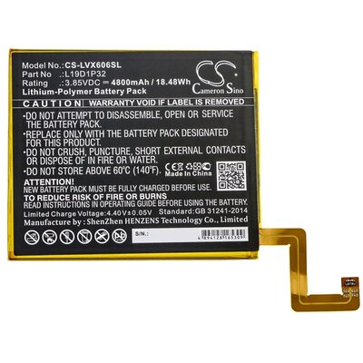 CAMERON SINO utángyártott akkumulátor 4800 mAh Li-Polymer (L19D1P32 kompatibilis) [Lenovo Tab M10 Plus (TB-X606F)]