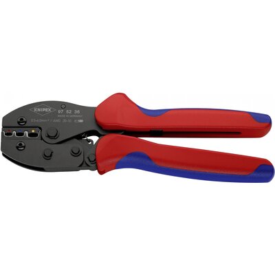 Knipex PreciForce® 97 52 36 Krimpelőfogó 1 db Szigetelt kábelsaru + dugós csatlakozó/ütközős összekötő