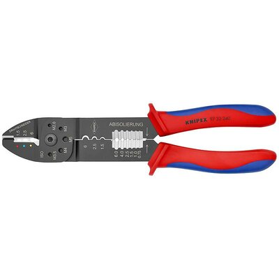 Knipex 97 32 240 Krimpelőfogó Szigetelt kábelsaruk, Szigetelt dugós csatlakozó 1.5 - 6 mm²