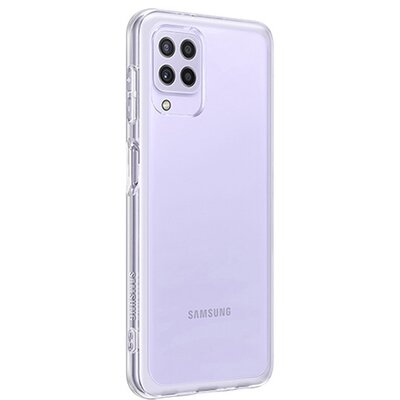 SAMSUNG EF-QA225TTEG gyári szilikon hátlapvédő telefontok, Átlátszó [Samsung Galaxy A22 4G (SM-A225)]
