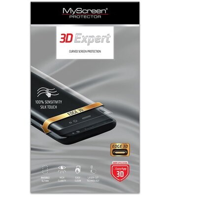 MYSCREEN 3D EXPERT PRO kijelzővédő fólia (full screen, íves, öntapadós PET, 0.15mm, nem visszaszedhető) , Átlátszó [Samsung Galaxy Z Flip3 5G (SM-F711)]