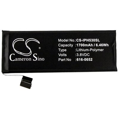 CAMERON SINO utángyártott akkumulátor 1700 mAh LI-Polymer (616-0448, 616-0478, 969TA028H kompatibilis) [Apple iPhone 5S]