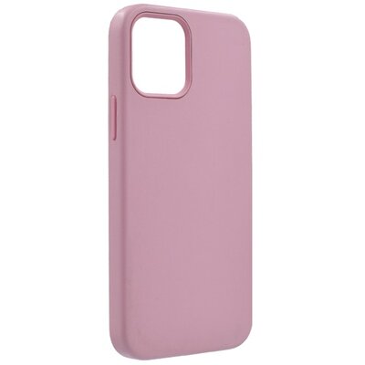 Műanyag hátlapvédő telefontok (bőr hatású bevonat, mikrofiber plüss belső, kamera védelem), Rózsaszín [Apple iPhone 12 Pro Max]