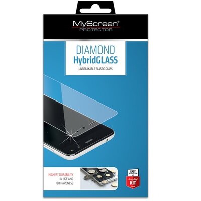 MYSCREEN HYBRIDGLASS kijelzővédő üvegfólia (flexibilis, karcálló, ütésálló, 0.15mm, 8H), Átlátszó [Apple iPhone 13 Pro, Apple iPhone 13]