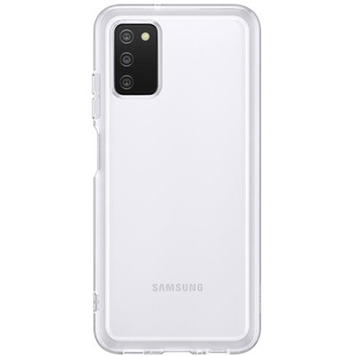 SAMSUNG EF-QA038TTEG szilikon gyári hátlapvédő telefontok , Átlátszó [Samsung Galaxy A03s (SM-A037F)]