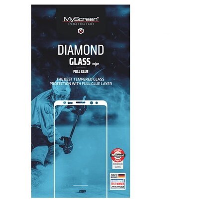 MYSCREEN DIAMOND GLASS EDGE kijelzővédő üvegfólia (2.5D, full glue, teljes felületén tapad, karcálló, 0.33 mm, 9H), Fekete [Samsung Galaxy S22+ Plus 5G (SM-S906)]