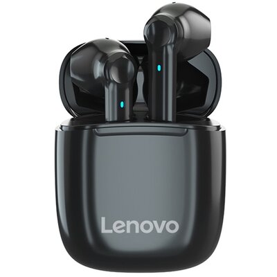 LENOVO XT89 bluetooth sztereó fülhallgató, headset (v5.0, TWS, mikrofon + töltőtok), Fekete