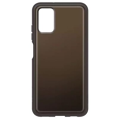 Samsung EF-QA038TBEG gyári szilikon hátlapvédő telefontok, Fekete [Samsung Galaxy A03s (SM-A037F)]