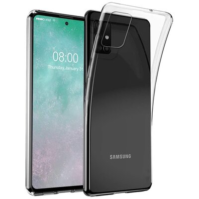 Szilikon hátlapvédő telefontok (ultravékony), Átlátszó [Samsung Galaxy A03s (SM-A037F)]