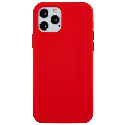 Szilikon hátlapvédő telefontok (matt), Piros [Apple iPhone 13 Pro]