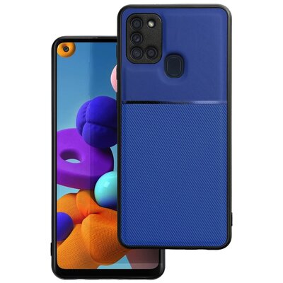 Forcell Noble szilikon + műanyag hátlapvédő telefontok - Samsung Galaxy A21s, Kék
