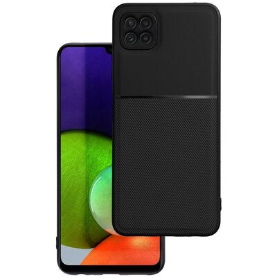 Forcell Noble szilikon + műanyag hátlapvédő telefontok - Samsung Galaxy A22 LTE ( 4G ), Fekete