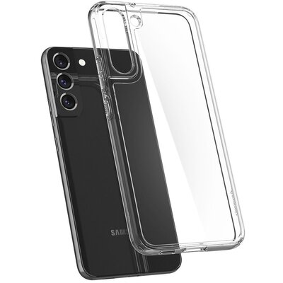 Spigen Ultra Hybrid műanyag + szilikon hátlapvédő telefontok (légpárnás keret) - Samsung Galaxy S22, Átlátszó