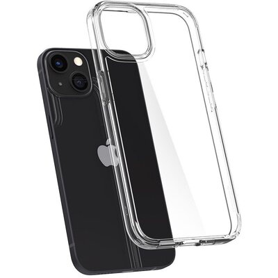 Spigen Ultra Hybrid műanyag + szilikon hátlapvédő telefontok (légpárnás keret) - iPhone 13, Átlátszó