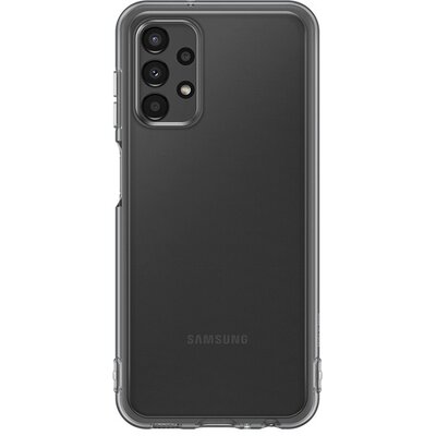 SAMSUNG EF-QA135TBEG gyári szilikon hátlapvédő telefontok, Sötétszürke [Samsung Galaxy A13 4G (SM-A135F / A137F)]