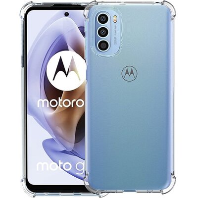 Szilikon hátlapvédő telefontok (közepesen ütésálló, légpárnás sarok), Átlátszó [Motorola Moto G31 (XT2173), Motorola Moto G41 (XT2167)]