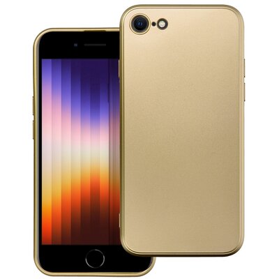 Forcell Metallic hátlapvédő telefontok fém hatású matt felülettel - iPhone 7 / 8 / SE 2020 / SE 2022, Arany