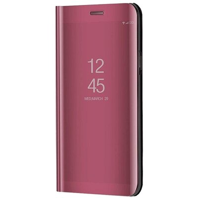 Telefontok álló (aktív Flip, oldalra nyíló, asztali tartó funkció, tükrös felület, Mirror View Case), Rosegold [Honor X7 (2022)]