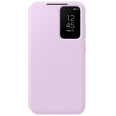 Samsung EF-ZS916CVEGWW gyári telefontok álló (aktív flip, oldalra nyíló, Clear View Cover), Lila [Samsung Galaxy S23+ Plus (SM-S916)]