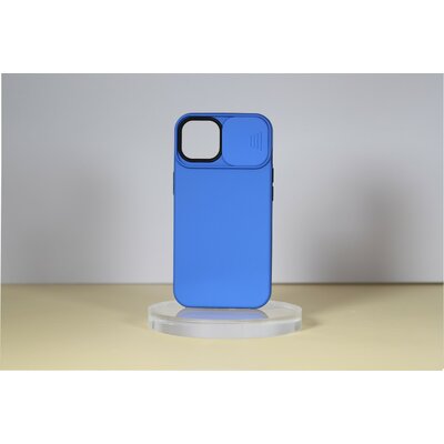 iPhone14 Pro Max TPU+PC csúsz. kamerav. tok,S.kék