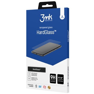 3MK HARD GLASS képernyővédő üveg (2.5D, lekerekített szél, karcálló, 0.3mm, 9H) FEKETE [Motorola Moto G42 (XT2233)]