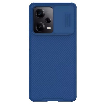 NILLKIN CAMSHIELD PRO műanyag telefonvédő (szilikon keret, közepesen ütésálló, kamera védelem, csíkos minta) SÖTÉTKÉK [Xiaomi Redmi Note 12 Pro, Xiaomi Poco X5 Pro 5G]