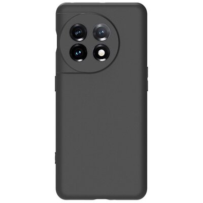 Szilikon telefonvédő (matt) FEKETE [OnePlus 11 5G]