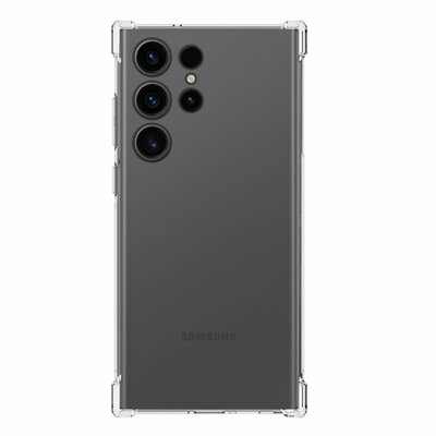 Szilikon telefonvédő (közepesen ütésálló, légpárnás sarok) ÁTLÁTSZÓ [Samsung Galaxy S23 Ultra (SM-S918)]