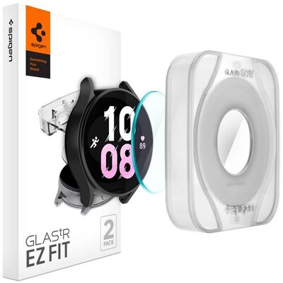 SPIGEN AGL05346 SPIGEN EZ FIT kijelzővédő üveg 2db (2.5D lekerekített szél, 0.2mm, 9H) ÁTLÁTSZÓ [Samsung Galaxy Watch 5 Pro eSIM 45 mm (SM-R925), Samsung Galaxy Watch 5 Pro 45 mm SM-R920)]