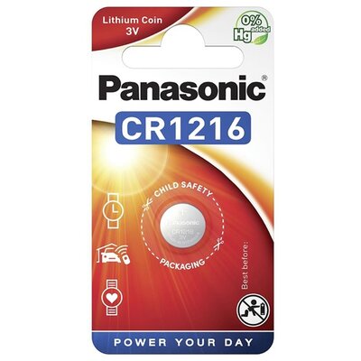 PANASONIC CR-1216EL/1B PANASONIC gombelem (CR1216, 3V, lítium) 1db / csomag