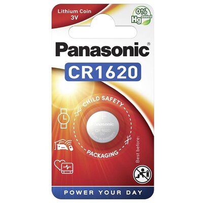 PANASONIC CR-1620EL/1B PANASONIC gombelem (CR1620, 3V, lítium) 1db / csomag