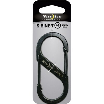 NITE Ize NI-SB4-03-01 Karabíner S-Biner Gr. 4 89 mm x 38 mm 1 db