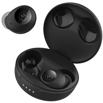 MOTOROLA 57983115872 MOTOROLA BUDS 250 bluetooth fülhallgató SZTEREO (v5.0, TWS, mikrofon, IPX5 vízálló + töltőtok) FEKETE [Gigaset GL390, Samsung Galaxy A34 5G (SM-A346), Google Pixel Tablet]