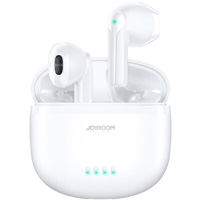 JOYROOM JR-TL11_W JOYROOM bluetooth fülhallgató SZTEREO (v5.3, TWS, mikrofon, zajszűrő, IPX4 vízálló + töltőtok) FEHÉR [Gigaset GL390, Samsung Galaxy A34 5G (SM-A346), OnePlus Nord CE 3 Lite 5G, Honor 90 5G]