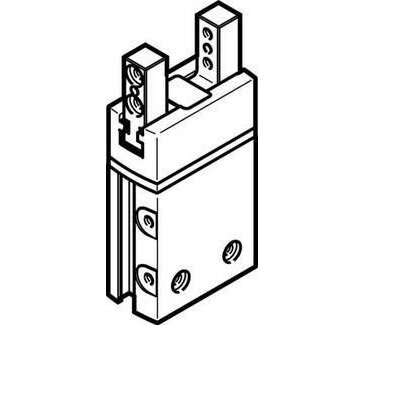 FESTO 1254042 DHPS-10-A-NC Párhuzamos megfogó Ház anyaga: Alumínium ötvözet 1 db