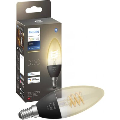 Philips Lighting Hue LED-es fényforrás 871951430223500 EEK: G (A - G) Hue White E14 Kerze Einzelpack Filament 300lm E14 4.5 W Melegfehér EEK: G (A - G)